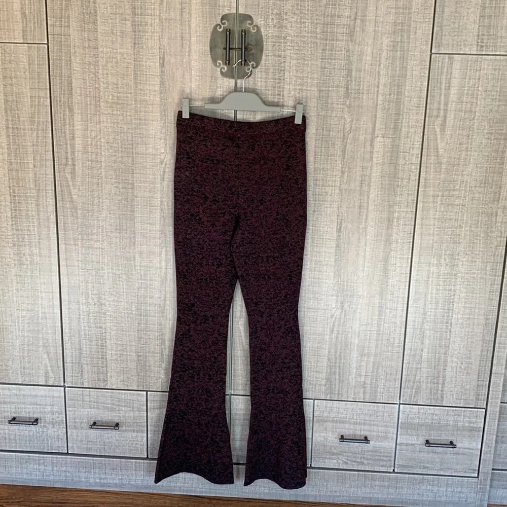 Free People‎ Flare Pant Wide Leg Metallic